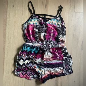 Xhilaration Multi Color Romper (Short)